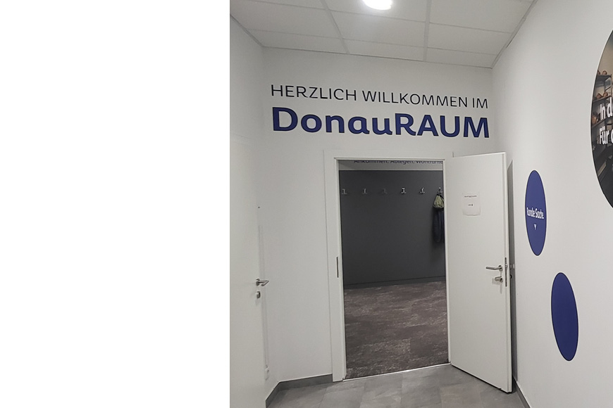 Eingang in Veranstaltungsraum DonauRAUM Tulln